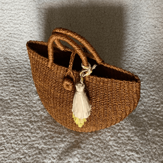 Sac à main en paille d'abaca | Abaca Straw Handbag
