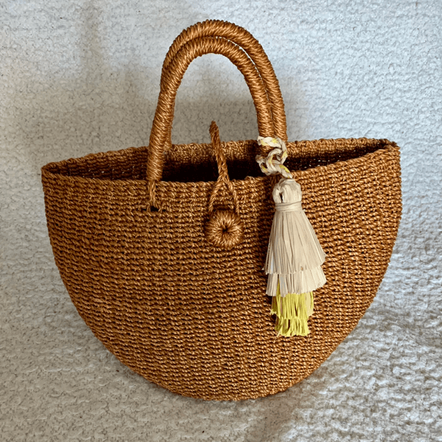 Sac à main en paille d'abaca | Abaca Straw Handbag