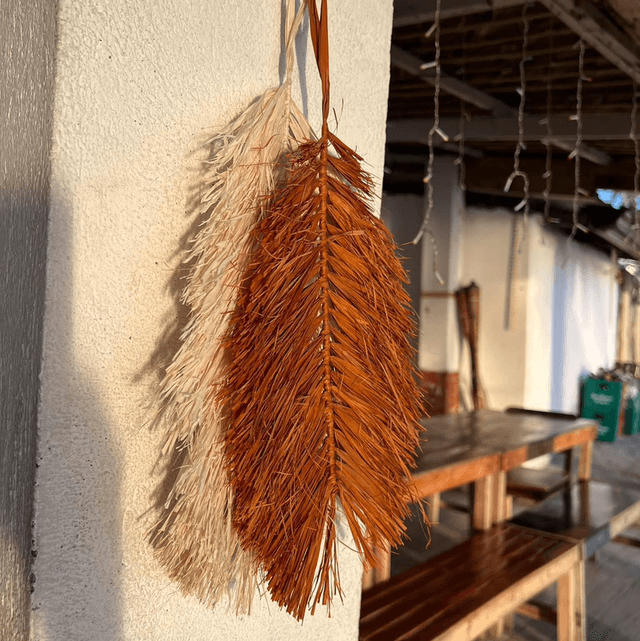 Natural Raffia Wall Hanging Decor
