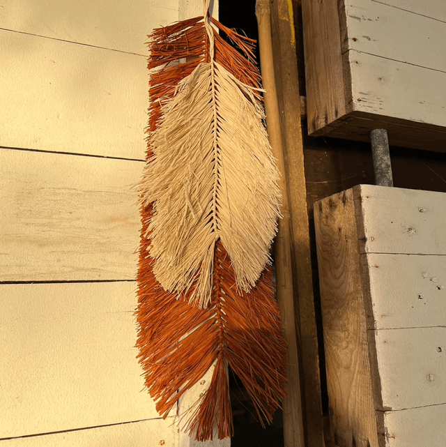 Natural Raffia Wall Hanging Decor